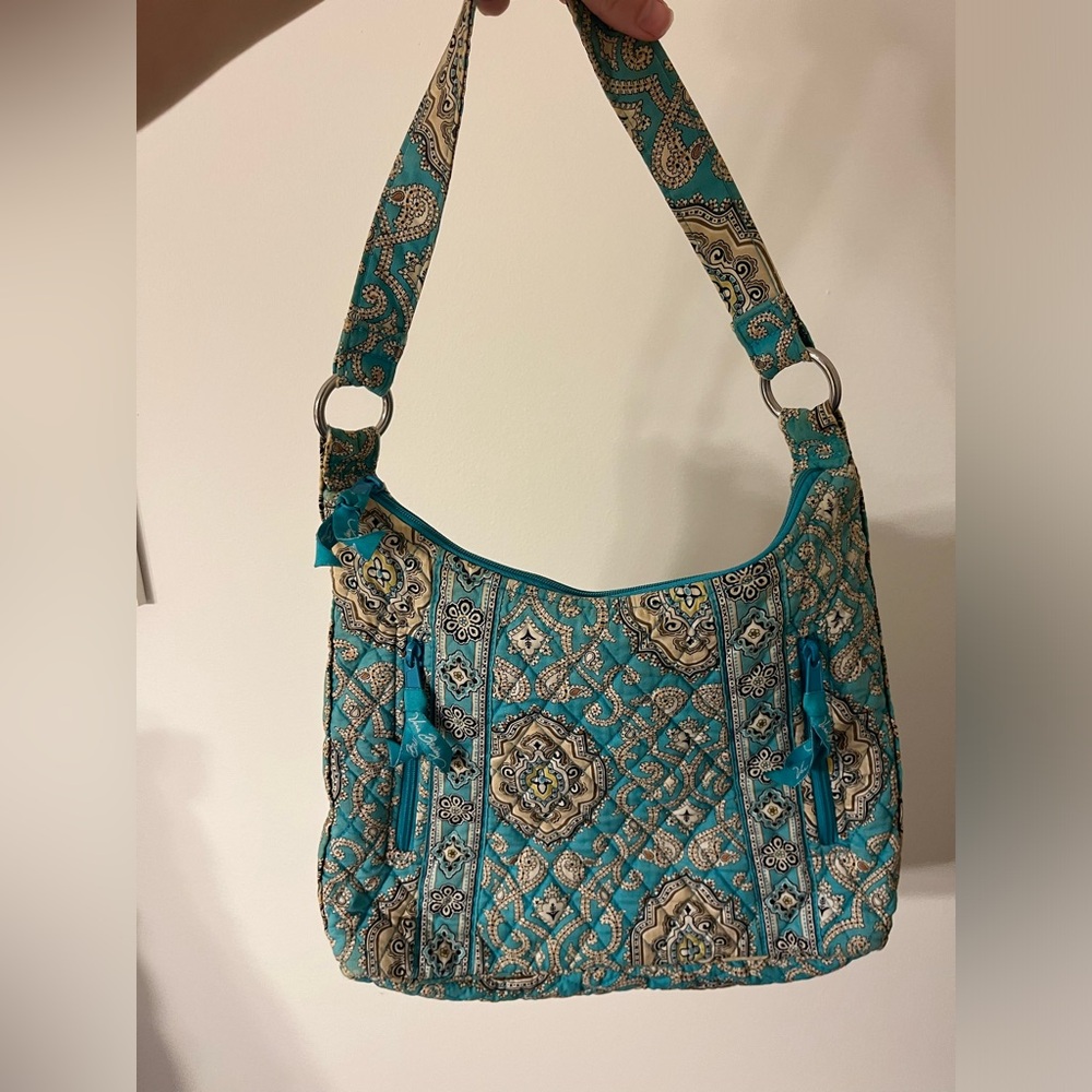 Vera Bradley Purse Used Teal Paisley